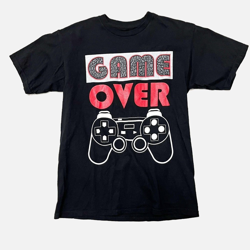 Game Over Black T Shirt Size Medium By Hard 10